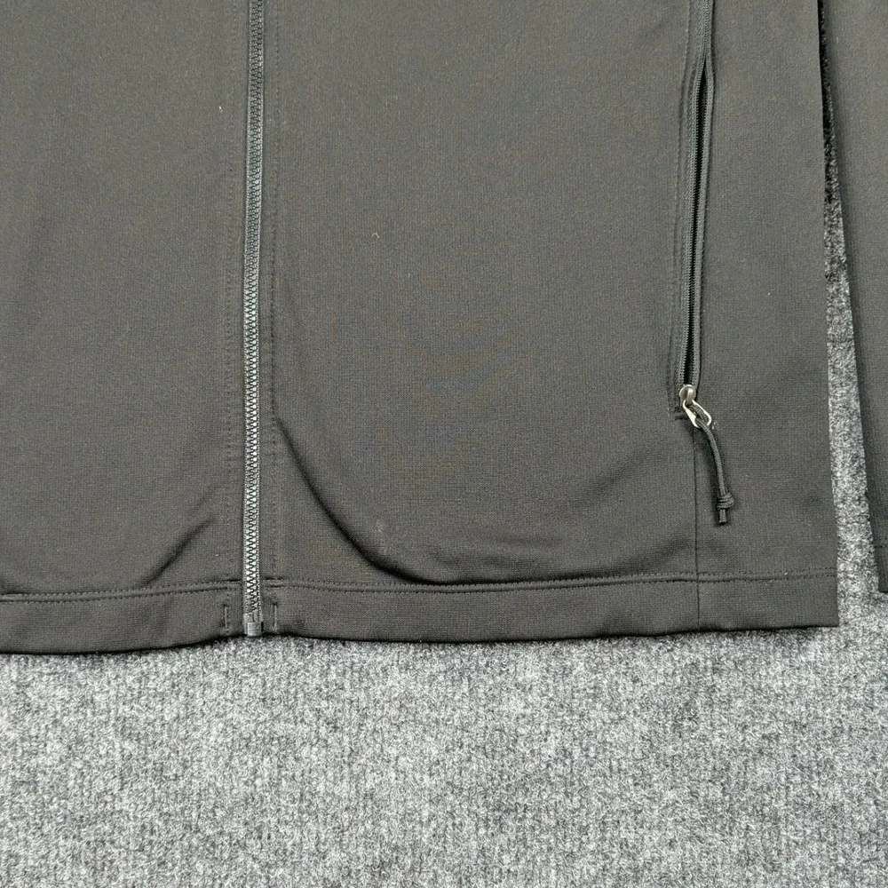 The North Face Mens Full Zip Fleece Jacket Black Mock Neck Size Medium SKU 611